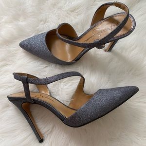 Jessica Simpson “Paselle” Glitter Stiletto Pumps